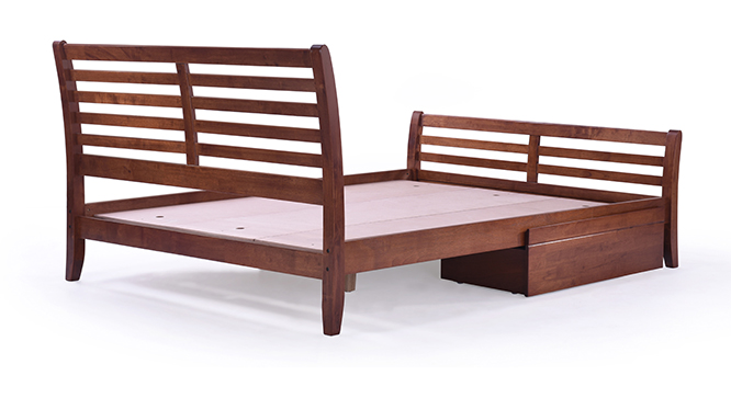 Remont Storage Bed Queen Size(Teak Finish)